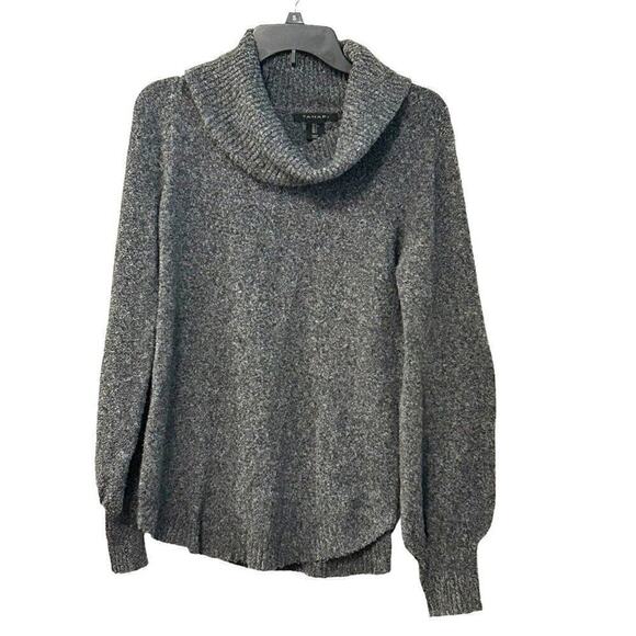 Tahari Women's Size S (Oversized) Cowl Neck Sweater, Grey, Long Sleeve #N1431 - Picture 1 of 6